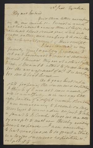 [Letter from Elizabeth Upshur Teackle to her husband, Littleton Dennis Teackle, June 23, 1813]