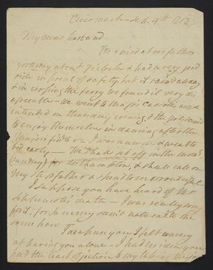 [Letter from Elizabeth Upshur Teackle to her husband, Littleton Dennis Teackle, September 4, 1813]