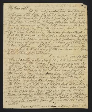 Primary view of object titled '[Letter from Elizabeth Upshur Teackle to her sister, Ann Upshur Eyre, September 20, 1813]'.