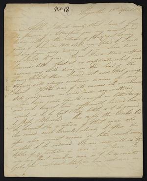 [Letter from Andrew D. Campbell to Elizabeth Upshur Teackle, April 15, 1815]