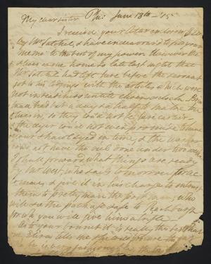 [Letter from Elizabeth Upshur Teackle to her sister, Ann Upshur Eyre, June 18, 1815]
