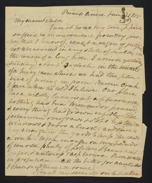 [Letter from Elizabeth Upshur Teackle to her daughter, Elizabeth Ann Upshur Teackle, June 26, 1815]