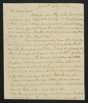 [Letter from Elizabeth Upshur Teackle to her daughter, Elizabeth Ann Upshur Teackle, July 18, 1815]