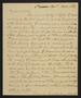 Primary view of [Letter from Elizabeth Upshur Teackle to her daughter, Elizabeth Ann Upshur Teackle, November 6, 1815]