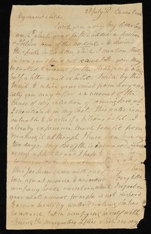 [Letter from Elizabeth Upshur Teackle and Ann Upshur Eyre to Elizabeth Ann Upshur Teackle, July 28, 1818]