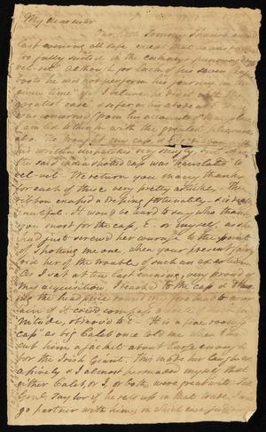 [Letter from Elizabeth Upshur Teackle to her sister, Ann Upshur Eyre, December 22, 1821]