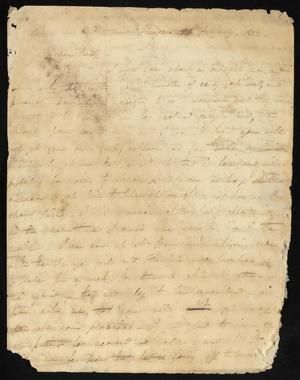 [Letter from Ann Upshur Eyre to her sister, Elizabeth Upshur Teackle, February 17, 1822]