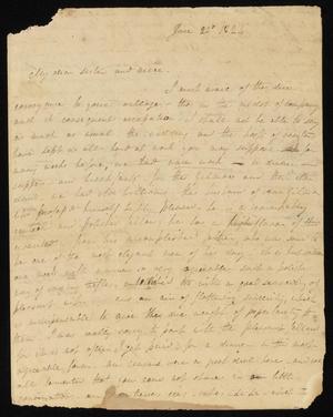 [Letter from Ann Upshur Eyre to Elizabeth Upshur Teackle and Elizabeth Ann Upshur Teackle, June 22, 1824]