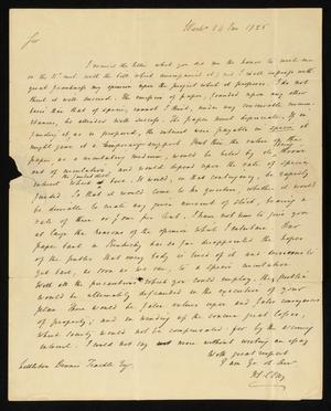 [Letter from Jace H. Clay, Littleton Dennis Teackle, January 24, 1825]