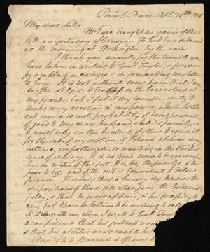 [Letter from Elizabeth Upshur Teackle to her sister, Ann Upshur Eyre, April 21, 1825]