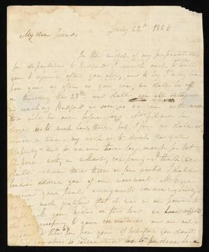 [Letter from Ann Upshur Eyre to her sister, Elizabeth Upshur Teackle, July 22, 1825]