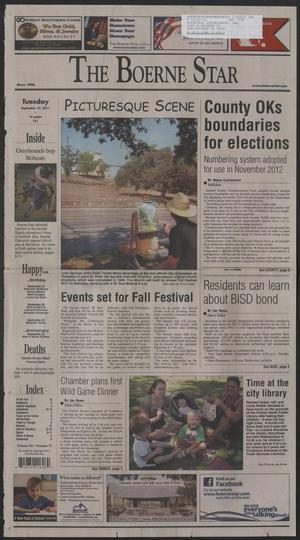 Primary view of object titled 'The Boerne Star (Boerne, Tex.), Vol. 105, No. 77, Ed. 1 Tuesday, September 27, 2011'.