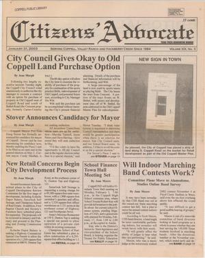 Citizens' Advocate (Coppell, Tex.), Vol. 19, No. 5, Ed. 1 Friday, January 31, 2003