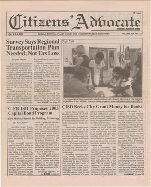 Citizens' Advocate (Coppell, Tex.), Vol. 19, No. 21, Ed. 1 Friday, May 23, 2003