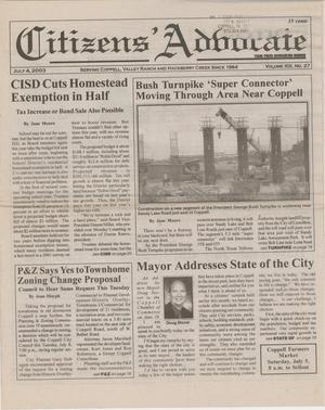 Citizens' Advocate (Coppell, Tex.), Vol. 19, No. 27, Ed. 1 Friday, July 4, 2003