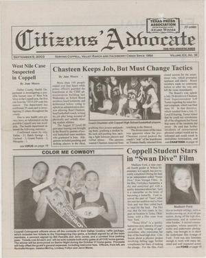 Citizens' Advocate (Coppell, Tex.), Vol. 19, No. 36, Ed. 1 Friday, September 5, 2003