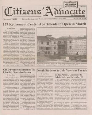 Citizens' Advocate (Coppell, Tex.), Vol. 19, No. 45, Ed. 1 Friday, November 7, 2003