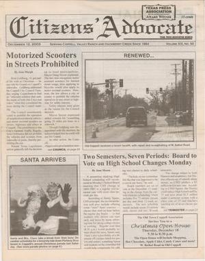 Citizens' Advocate (Coppell, Tex.), Vol. 19, No. 50, Ed. 1 Friday, December 12, 2003