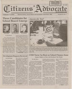 Citizens' Advocate (Coppell, Tex.), Vol. 20, No. 7, Ed. 1 Friday, February 13, 2004