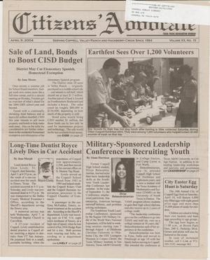 Citizens' Advocate (Coppell, Tex.), Vol. 20, No. 15, Ed. 1 Friday, April 9, 2004