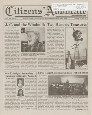 Citizens' Advocate (Coppell, Tex.), Vol. 20, No. 18, Ed. 1 Friday, April 30, 2004