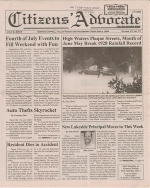 Citizens' Advocate (Coppell, Tex.), Vol. 20, No. 27, Ed. 1 Friday, July 2, 2004