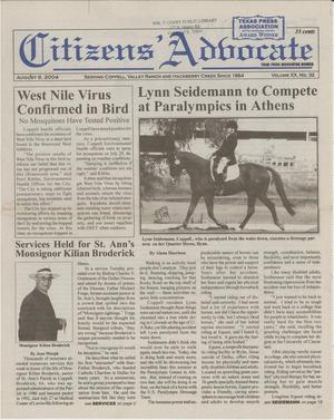 Citizens' Advocate (Coppell, Tex.), Vol. 20, No. 32, Ed. 1 Friday, August 6, 2004