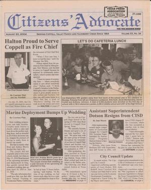 Citizens' Advocate (Coppell, Tex.), Vol. 20, No. 34, Ed. 1 Friday, August 20, 2004