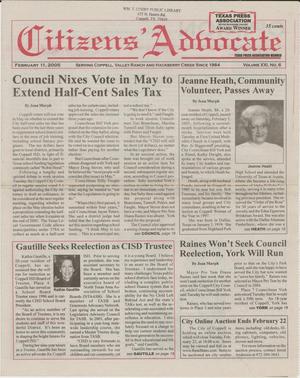 Citizens' Advocate (Coppell, Tex.), Vol. 21, No. 6, Ed. 1 Friday, February 11, 2005