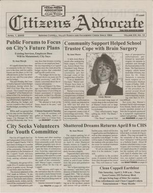 Citizens' Advocate (Coppell, Tex.), Vol. 21, No. 13, Ed. 1 Friday, April 1, 2005