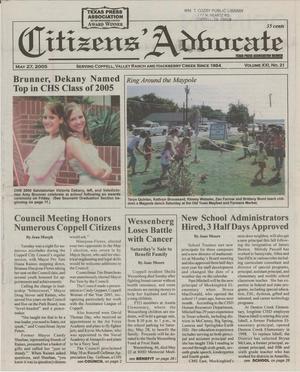 Citizens' Advocate (Coppell, Tex.), Vol. 21, No. 21, Ed. 1 Friday, May 27, 2005