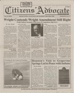 Citizens' Advocate (Coppell, Tex.), Vol. 21, No. 27, Ed. 1 Friday, July 8, 2005