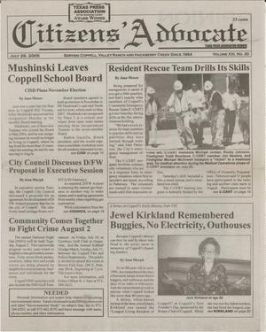 Citizens' Advocate (Coppell, Tex.), Vol. 21, No. 30, Ed. 1 Friday, July 29, 2005