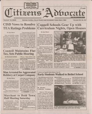 Citizens' Advocate (Coppell, Tex.), Vol. 21, No. 32, Ed. 1 Friday, August 12, 2005