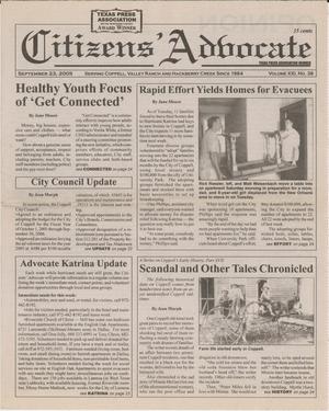 Citizens' Advocate (Coppell, Tex.), Vol. 21, No. 38, Ed. 1 Friday, September 23, 2005