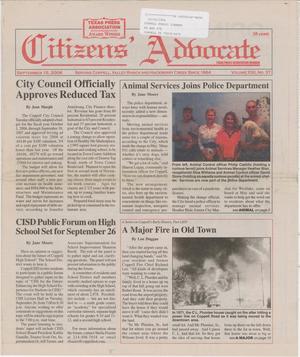 Citizens' Advocate (Coppell, Tex.), Vol. 21, No. 37, Ed. 1 Friday, September 15, 2006