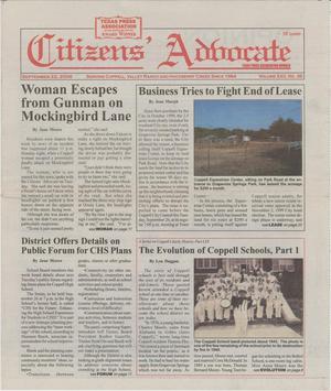 Citizens' Advocate (Coppell, Tex.), Vol. 21, No. 38, Ed. 1 Friday, September 22, 2006