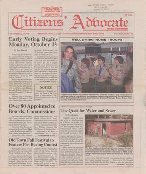 Citizens' Advocate (Coppell, Tex.), Vol. 21, No. 42, Ed. 1 Friday, October 20, 2006