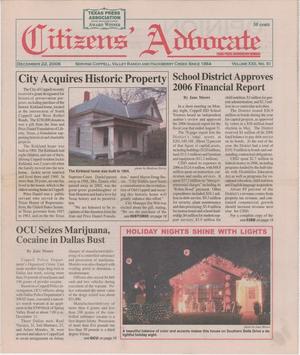 Citizens' Advocate (Coppell, Tex.), Vol. 21, No. 51, Ed. 1 Friday, December 22, 2006