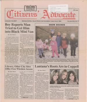 Citizens' Advocate (Coppell, Tex.), Vol. 23, No. 3, Ed. 1 Friday, January 19, 2007