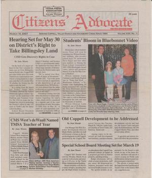 Citizens' Advocate (Coppell, Tex.), Vol. 23, No. 11, Ed. 1 Friday, March 16, 2007
