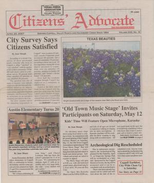 Citizens' Advocate (Coppell, Tex.), Vol. 23, No. 16, Ed. 1 Friday, April 20, 2007
