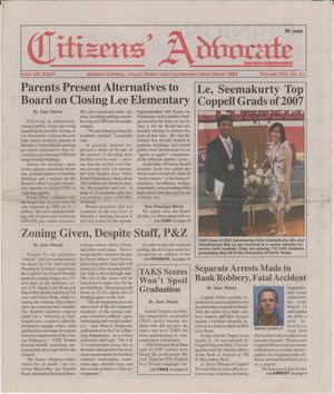 Citizens' Advocate (Coppell, Tex.), Vol. 23, No. 21, Ed. 1 Friday, May 25, 2007