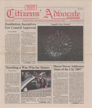 Citizens' Advocate (Coppell, Tex.), Vol. 23, No. 28, Ed. 1 Friday, July 13, 2007