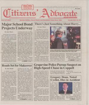 Citizens' Advocate (Coppell, Tex.), Vol. 23, No. 20, Ed. 1 Friday, July 27, 2007