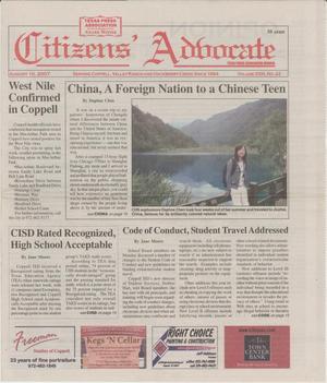 Citizens' Advocate (Coppell, Tex.), Vol. 23, No. 22, Ed. 1 Friday, August 10, 2007