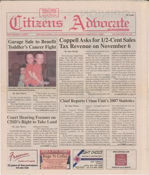Citizens' Advocate (Coppell, Tex.), Vol. 23, No. 26, Ed. 1 Friday, September 7, 2007