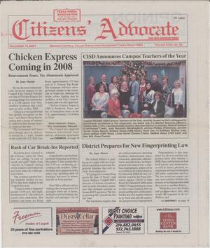 Citizens' Advocate (Coppell, Tex.), Vol. 23, No. 50, Ed. 1 Friday, December 14, 2007
