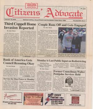 Citizens' Advocate (Coppell, Tex.), Vol. 24, No. 3, Ed. 1 Friday, January 18, 2008