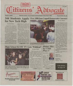 Citizens' Advocate (Coppell, Tex.), Vol. 24, No. 10, Ed. 1 Friday, March 7, 2008